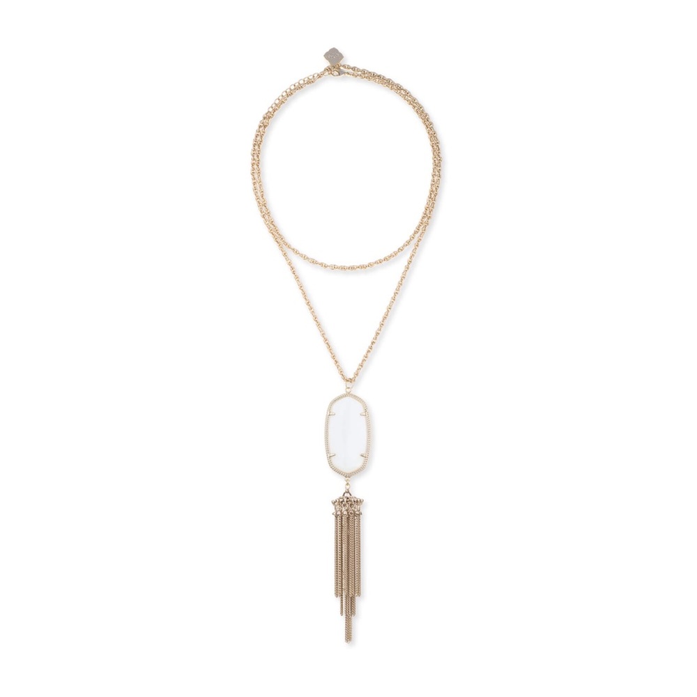 Kendra Scott rayne necklace in white pearl